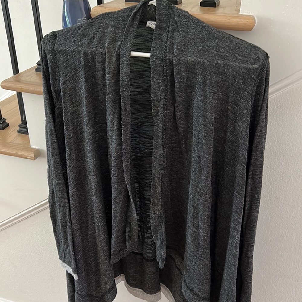 Gray cardigan